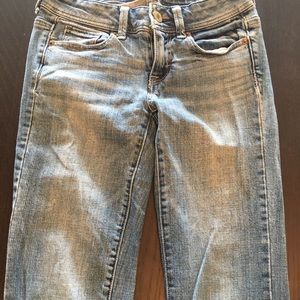 3/$25 American eagle x-long bootcut jeans
